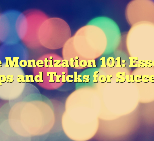 Game Monetization 101: Essential Tips and Tricks for Success